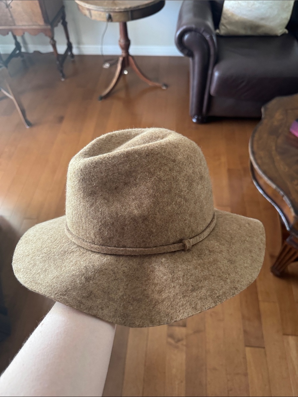 J. Crew Brown Wool Fedora Hat